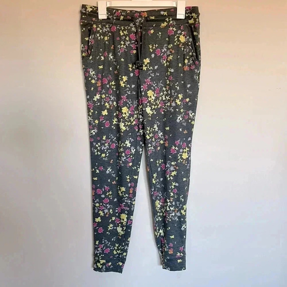 NWOT| IDEOLOGY FLORAL JOGGERS| M - Picture 1 of 5